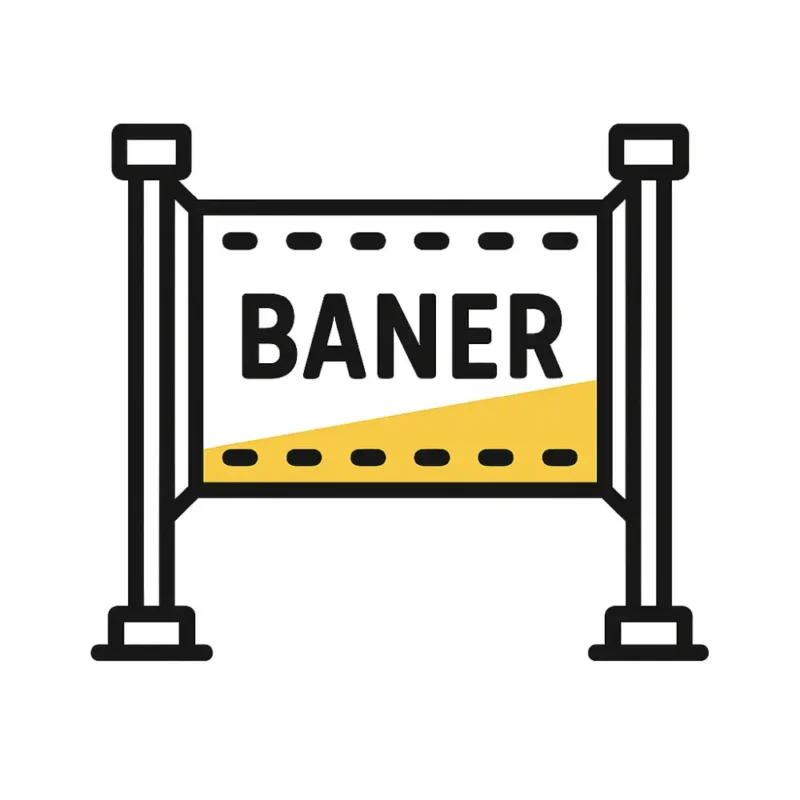 Projekt banera reklamowego do druku