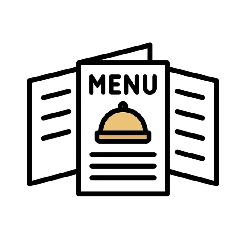 Projekt graficzny - menu dla gastronomii