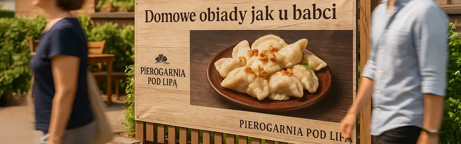 Baner reklamowy dla restauracji – smaczne wrażenie, jak zrobić taki projekt?