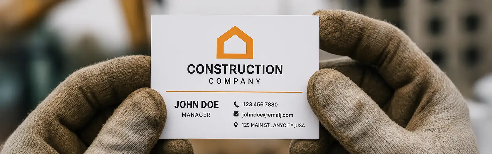 Wizytówka dla firmy budowlanej – cegiełka w Twoim wizerunku, która robi robotę