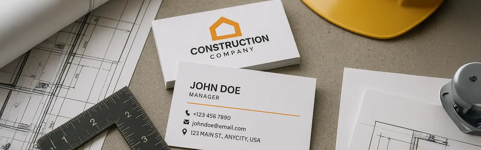 Wizytówka dla firmy budowlanej – cegiełka w Twoim wizerunku, która robi robotę