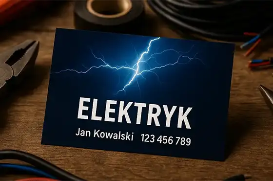 Wizytówka dla elektryka – przez projekt do druku, wszystko co trzeba wiedzieć