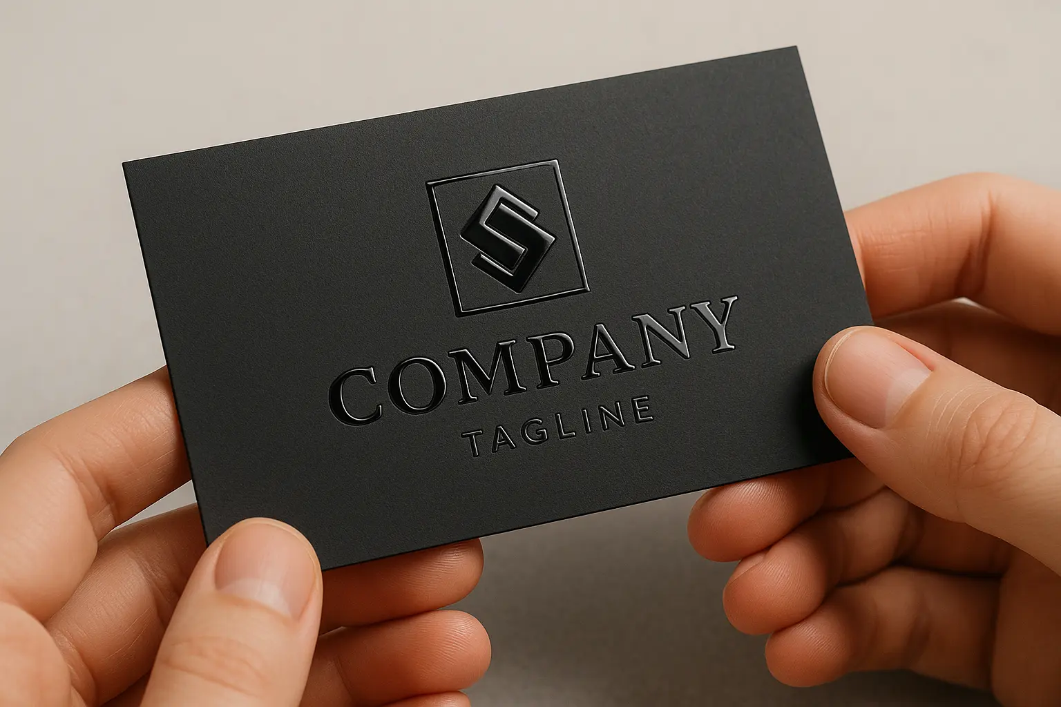 Luksusowa wizytówka z efektami druku.