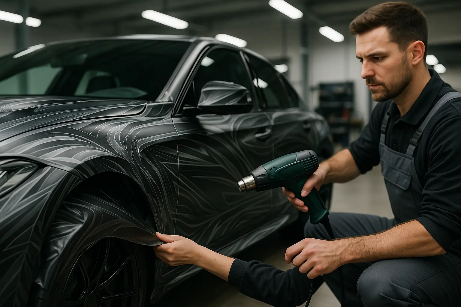Precyzyjne oklejanie samochodu, profesjonalny warsztat.