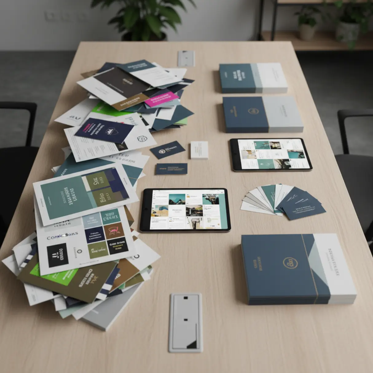 Młodzi projektanci omawiają grafikę.