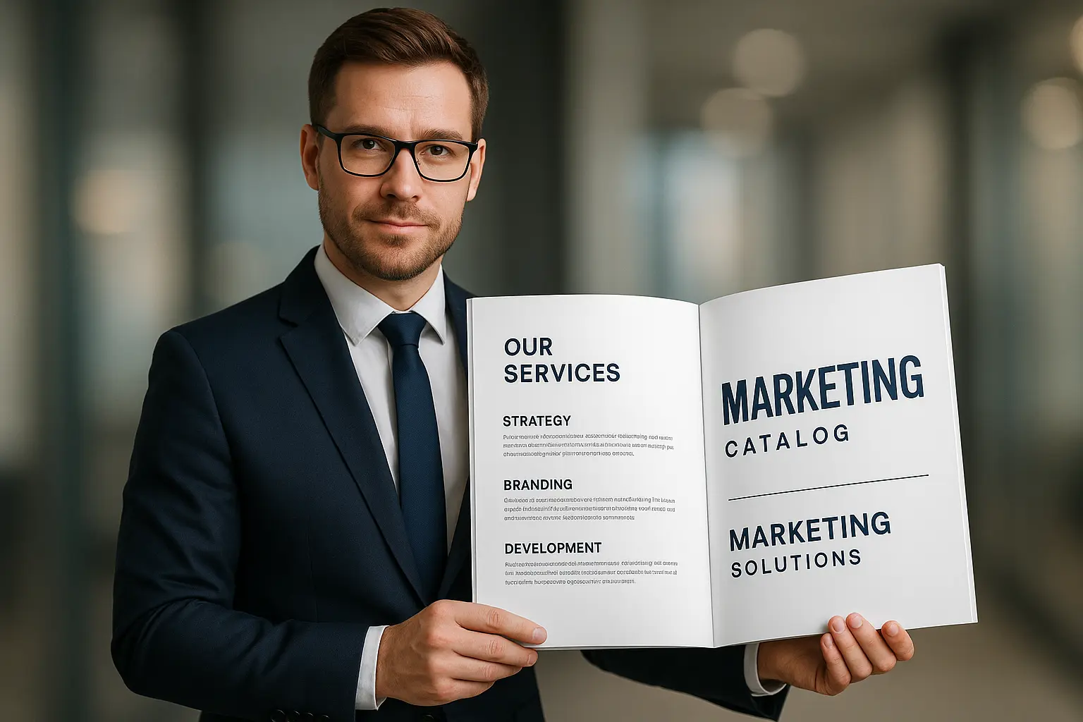 Katalog marketingowy, biznes, profesjonalizm.