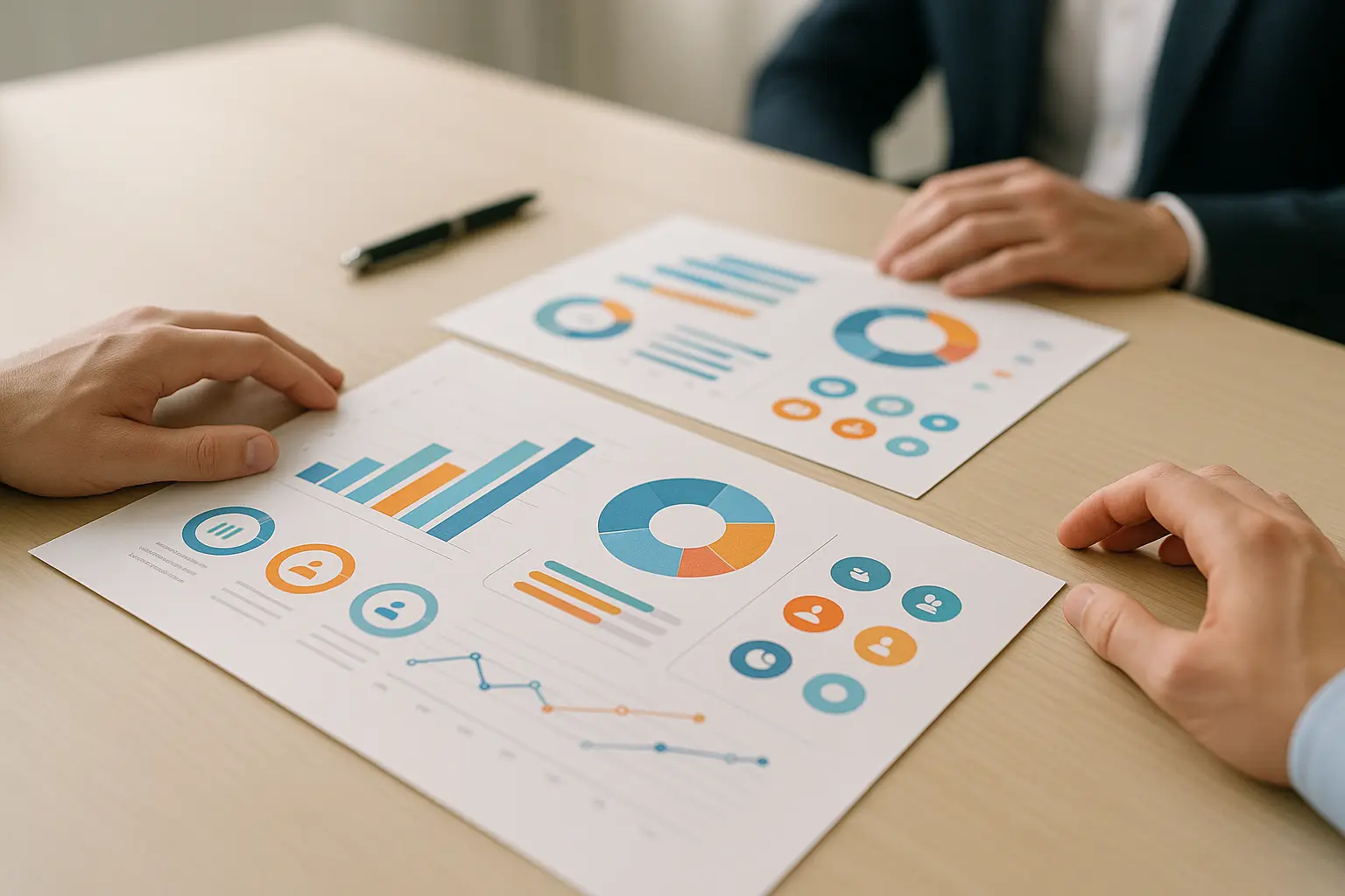 Eleganckie infografiki, analiza danych.