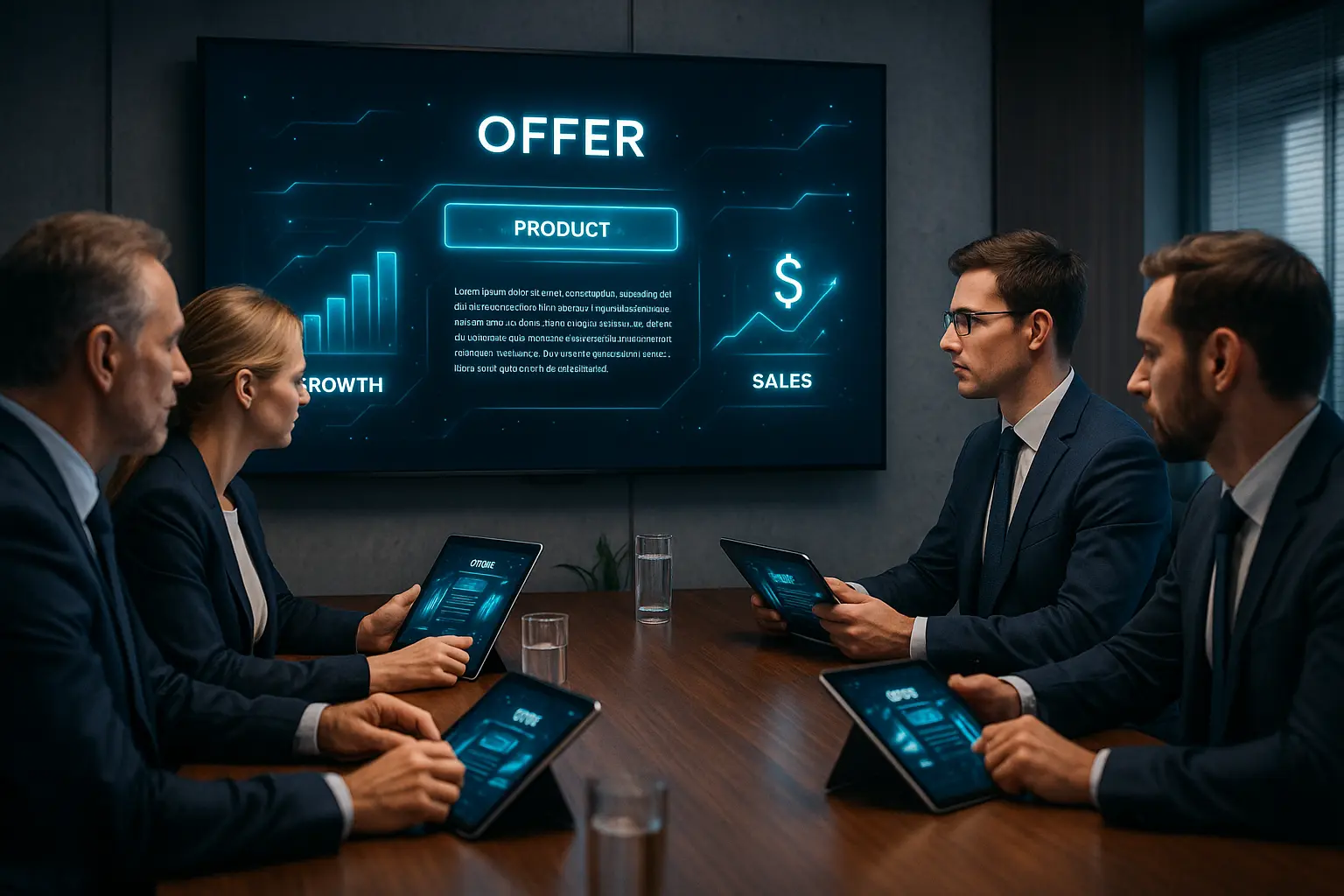 Konferencja, prezentacja oferty, profesjonalizm.