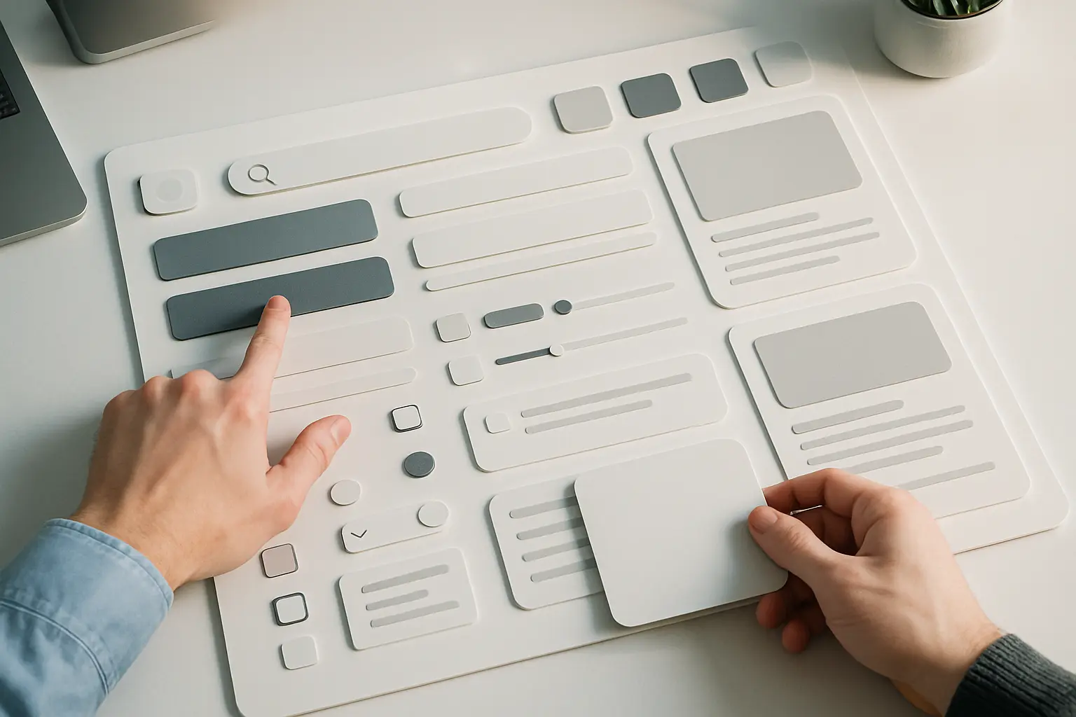Organized digital interface, modern workspace.