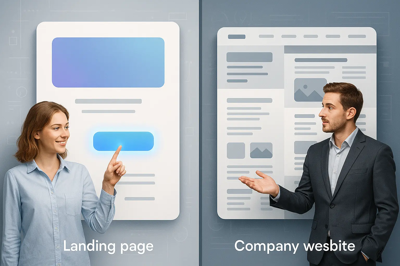 Landing Page vs. Website Design.