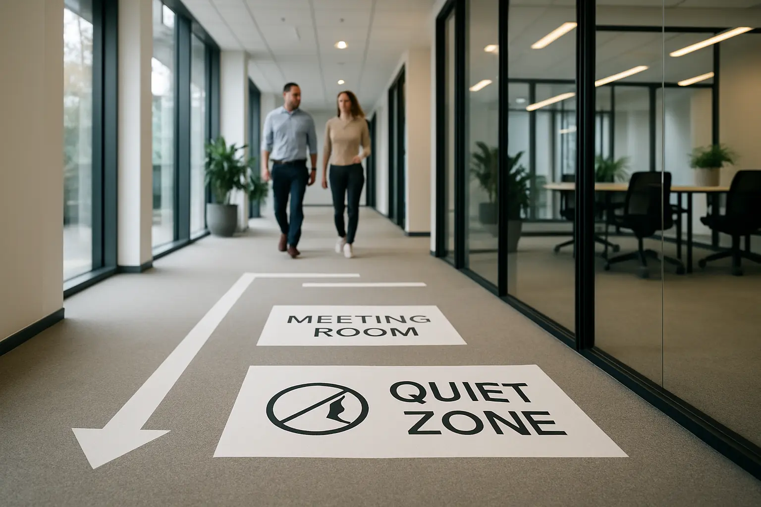 Oznakowanie biura, jasne wskazówki