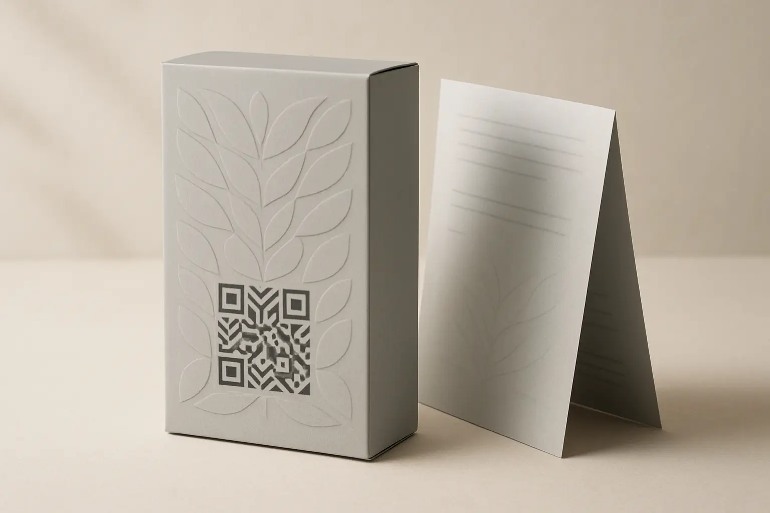 Eleganckie opakowanie z QR kodem