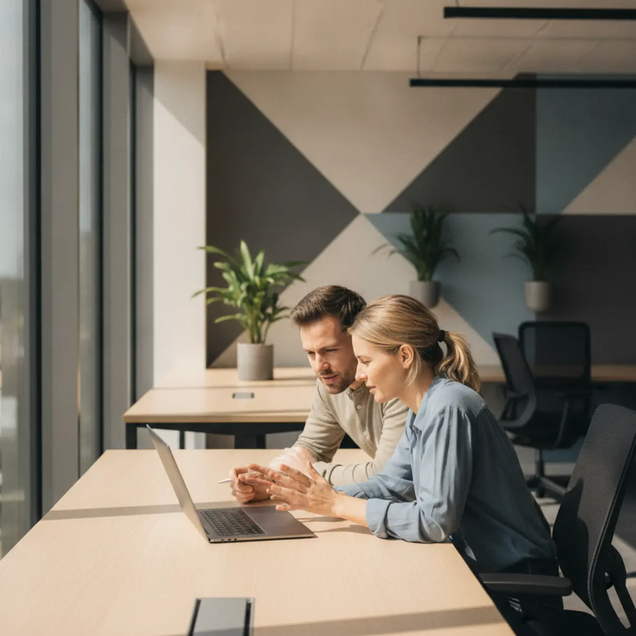 Współpraca w nowoczesnej przestrzeni coworkingowej.