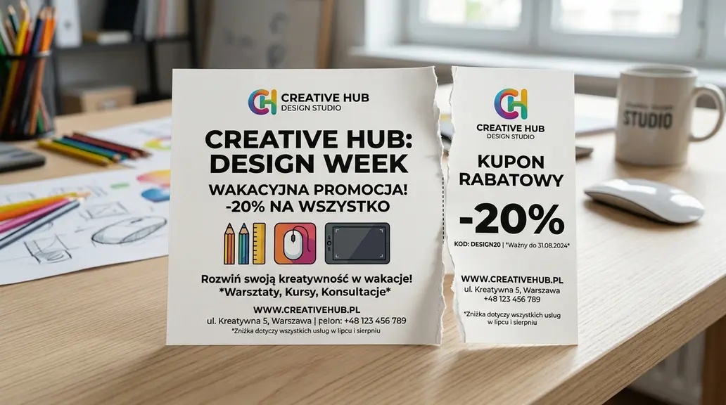 Ulotka z odrywanym kuponem: co musi zostać po obu stronach perforacji?