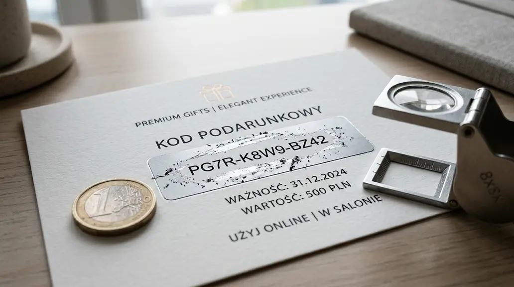Voucher ze zdrapką: jak zaplanować ukryty kod i sprawdzić projekt przed drukiem